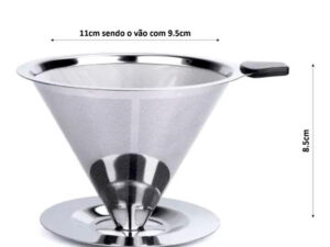 Coador De Café Inox Pour Over Tam. 102 – Não Precisa Filtro