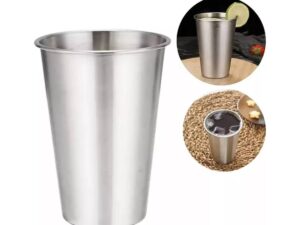 Copo de Inox Resistente  para Água Bebidas Geladas com Borda