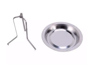 Bandeja Com Grelha Suporte Para Assar Frango Aço Inox