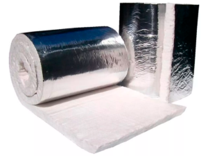 Rolo Fibra De Cerâmica 96 Kg/m³ Aluminizada 610x3810x38 Mm
